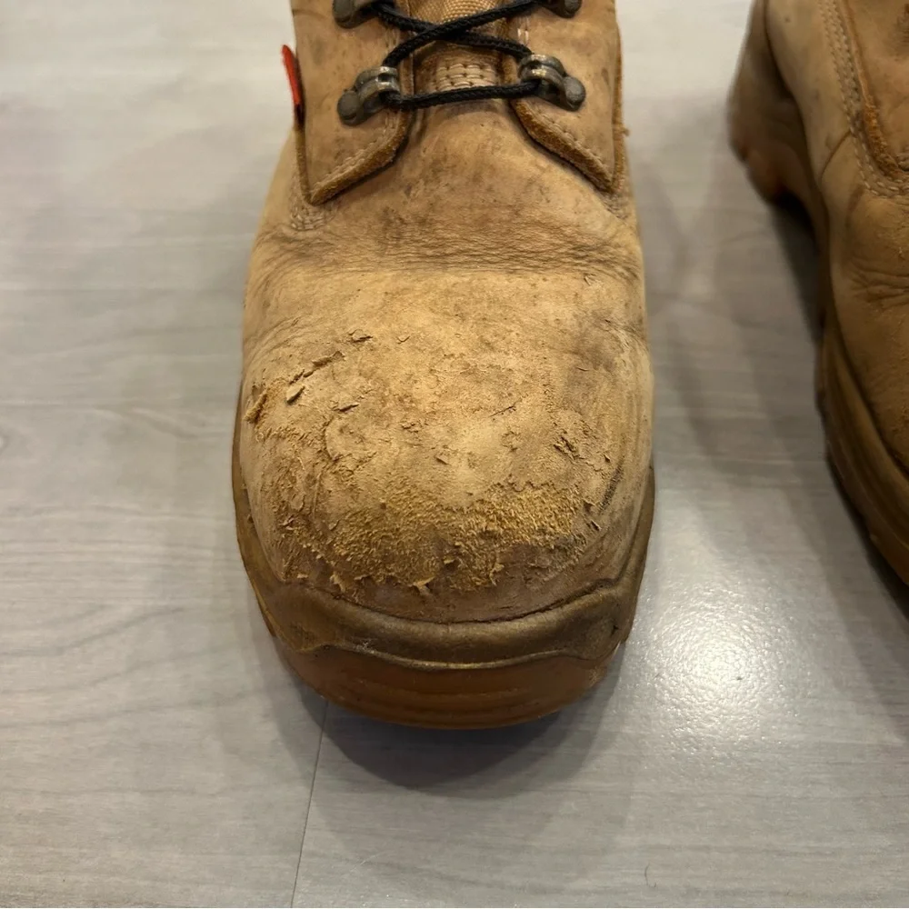 Herman Survivors Work Boots Mens 11W Leather Steel Toe Waterproof MNHS46DP001 - Picture 4 of 15